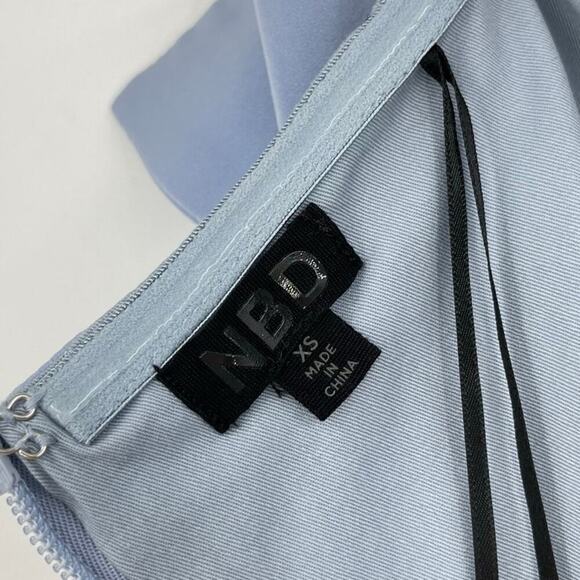 NBD Light Blue Ruffle Maxi Dress - Picture 4 of 14